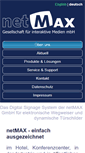 Mobile Screenshot of netmax.de